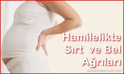 hamilelikte bel ve sırt ağrıları