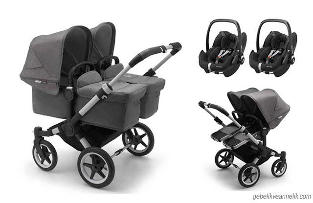 Bugaboo Donkey 3 Twin İkiz Bebek Arabası