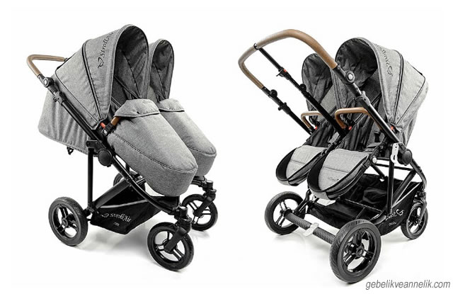 Twinway Stroller İkiz Bebek Arabası