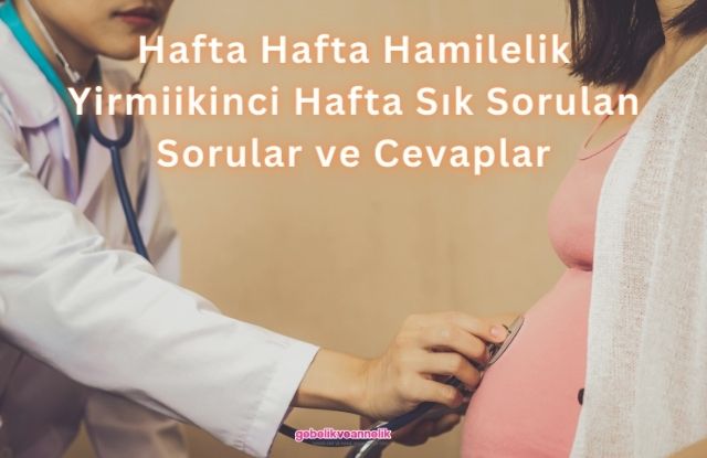 Hafta Hafta Hamilelik Yirmiikinci Hafta Sık Sorulan Sorular ve Cevapları