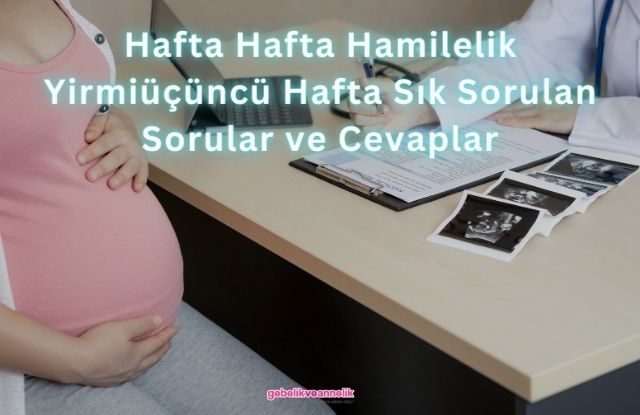 Hafta Hafta Hamilelik Yirmiüçüncü Hafta Sık Sorulan Sorular ve Cevapları