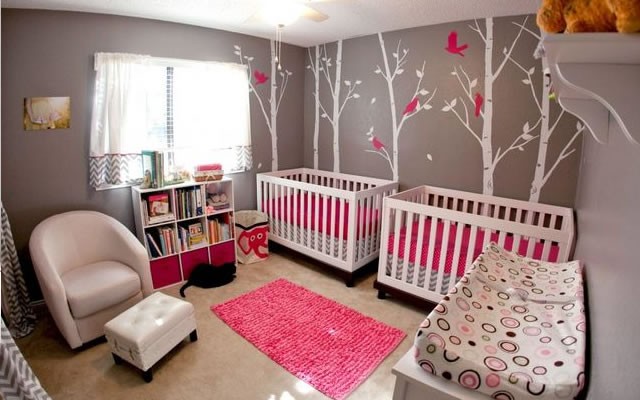 İkiz Bebek Odası Dekorasyon Örnekleri