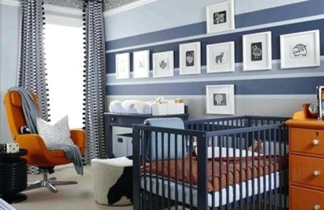 Lacivert (Navy) Renkli Bebek Odası