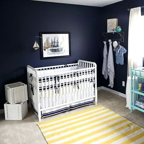 Lacivert (Navy) Renkli Bebek Odası