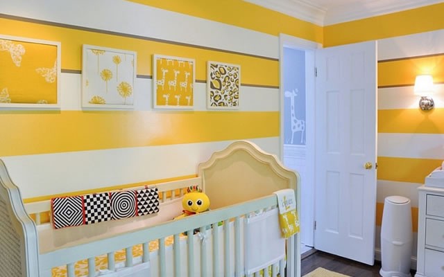 9 Sarı Bebek Mobilyası Dekorasyonu