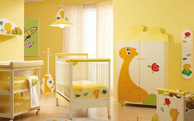 9 Sarı Bebek Mobilyası Dekorasyonu