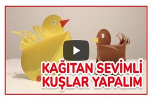 Kağıttan Kolay Kuş Yapımı (Videolu Anlatım)